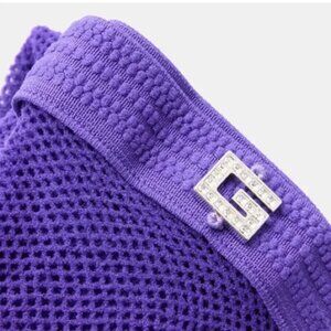 Gucci Parma Violet Fishnet Tights - New - Sz M